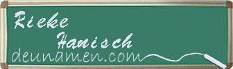 Rieke Hanisch Visitenkarte